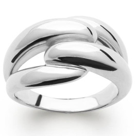 Bague en argent entrelacé