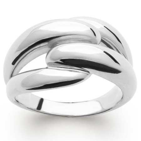 Bague en argent entrelacé - Bijouterieonline.com