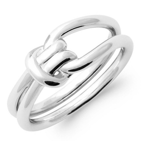 Bague en argent noeud tête d\'alouette - Bijouterieonline.com