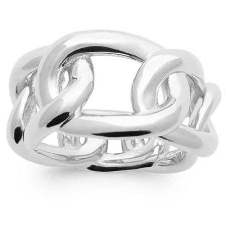 Bague en argent gros maillons - Bijouterieonline.com