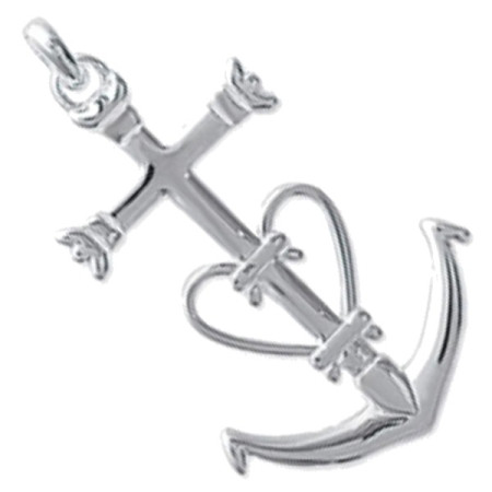 Croix de camargue en argent