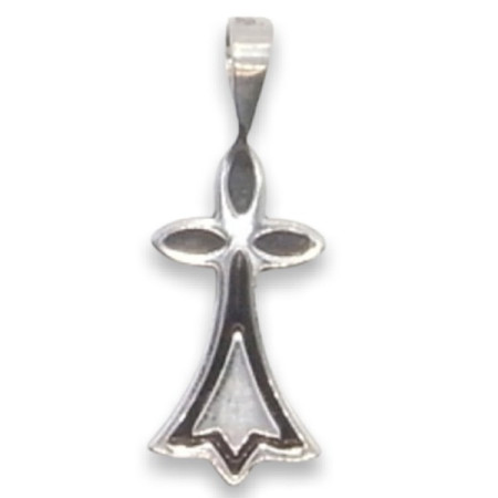 Pendentif hermine en argent et émail