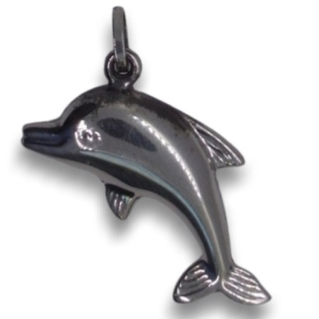 Pendentif dauphin 3d en argent