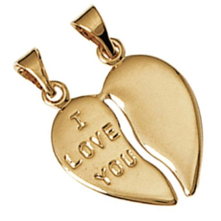 Pendentif coeur "I love you"