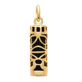 Pendentif polynésien (tiki) plaqué or