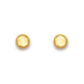 Clous d'oreilles en or boules 4 mm